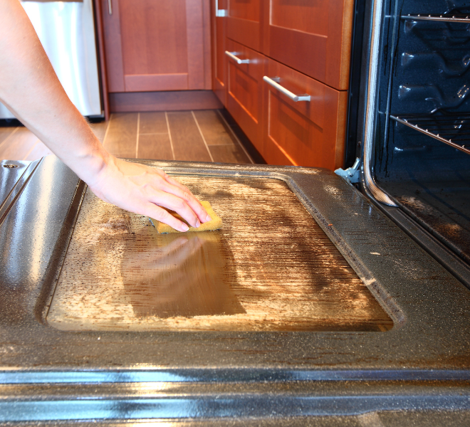 How to remove stubborn oven grease!